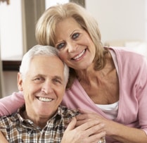 Happy older couple