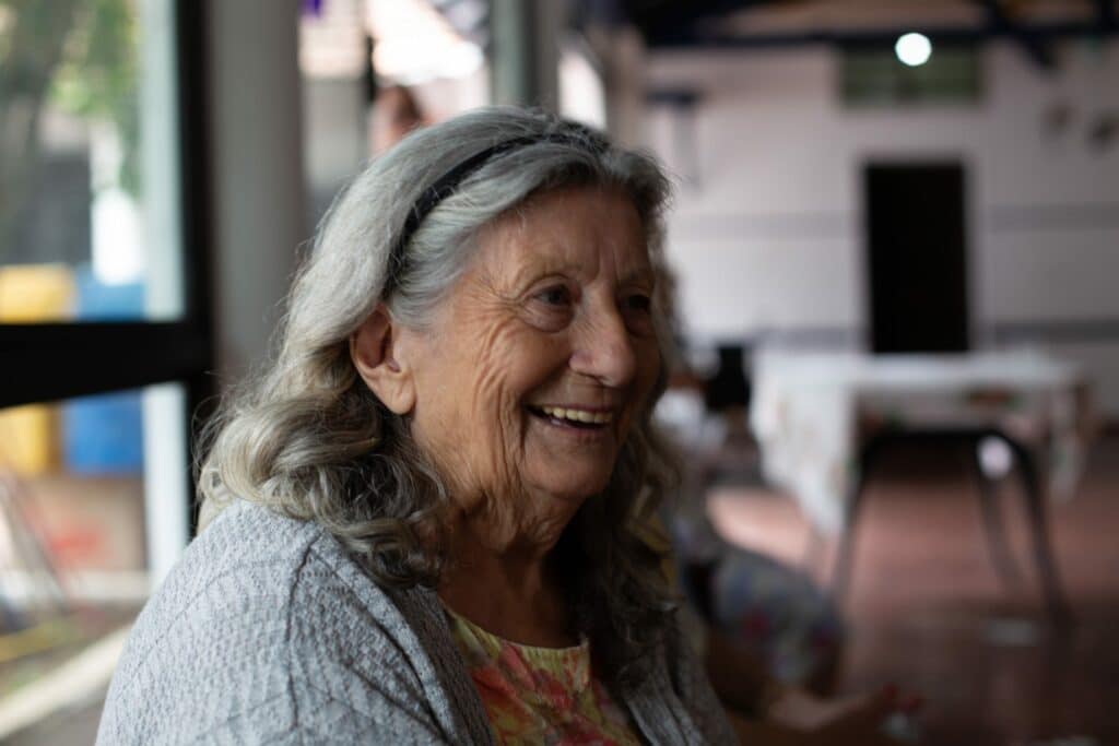 Happy older woman