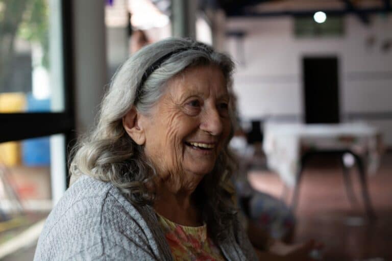 Happy older woman